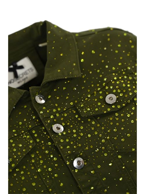 Giubbino in drill con strass NO SECRETS | 251NS001ALGANORI